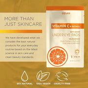 AZURE Vitamin C Under Eye Pads - Anti Aging, Lifting & Moisturizing Eye Mask Patches - Reduces Fine Lines, Wrinkles, Dark ...