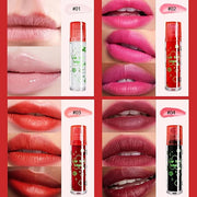 4 Pcs Roll-on Lip Gloss Set, Clear Lip Gloss Glaze Water Light Formula, Plumping Lip Oil, Long Lasting Hydrating & Moistur...