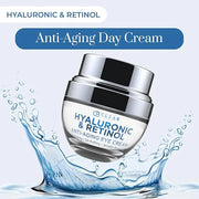 Hyaluronic Acid & Retinol Eye Cream - Hydrating, Anti-Aging & Reduces Dark Circles & Puffiness - Dermatologist Tested, Cru...
