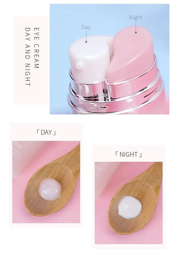 Rose Essential Oil Day and Night Eye Cream, Eye Cream for Dark Circles & Puffiness, Moisturizing Hydrating Fade Fine Lines...