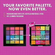 NYX PROFESSIONAL MAKEUP, Ultimate Shadow Palette, Eyeshadow Palette - I Know That's Bright - Product Image