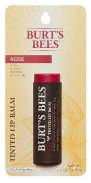 Burt's Bees 100% Natural Tinted Lip Balm, Rose with Shea Butter & Botanical Waxes – 2 Tubes - Product Image