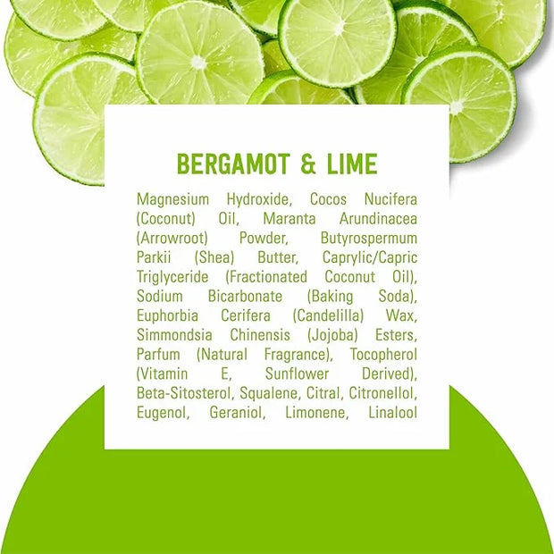 Schmidt's Aluminum-Free Vegan Deodorant Bergamot & Lime 4 Count for Women and Men, with 24 Hour Odor Protection, Natural I...