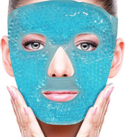 ZNÖCUETÖD Bundle of Cooling Face Mask Ice Face Mask for Puffy Face and Microwaveable Heat Eye Mask for Dry Eyes, Puffy Eye...