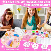 WhizToys 74 PCS Lip Gloss Making Kit, DIY Make Your Own Lip Gloss Kit Beginner,Fun Craft Set for Girls Kids Teens Women, B...