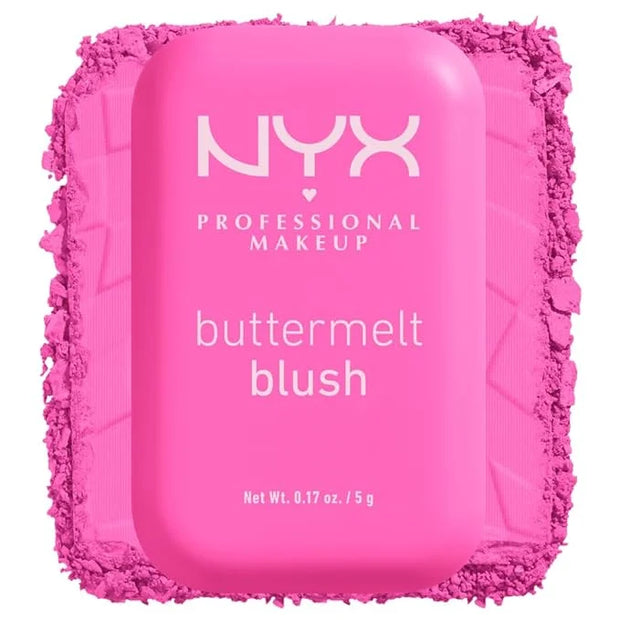 NYX PROFESSIONAL MAKEUP Buttermelt Powder Blush, Fade and Transfer-Resistant Blush, Up to 12HR Make Up Wear, Vegan Formula...