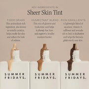 Summer Fridays Sheer Skin Tint - Tinted Moisturizer with Hyaluronic Acid - Helps Diminish Uneven Skin Tone - Sheer to Ligh...
