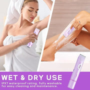 2025 New Electric Womens Shaver, 2-in-1 Body Shaver & Bikini Trimmer for Women, Waterproof Wet & Dry Use Body Hair Electri...