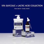 Advanced Clinicals 10% Glycolic Acid + Lactic Acid Lotion Exfoliant Moisturizing Cream With Hyaluronic Acid Moisturizer | ...