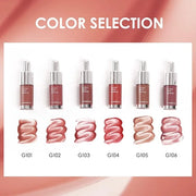 Hydrating Lip Gloss Serum, Moisturizing, Plunping, Shiny Lip Glow, Tinted Lip Care with Vitamin E, Crithmum Maritimum Esse...