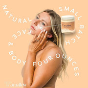 100% Grass Fed Beef Tallow for Skin Care - Face + Body - Whipped Moisturizer - Natural Lotion, 4 FL. oz. (Orange Creamsicl...