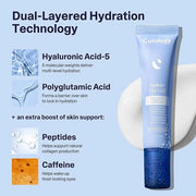 Curology Hydro+ Eye Gel, Hydrating Under Eye Cream with Hyaluronic Acid and Caffeine, 0.5 fl oz - Product Image
