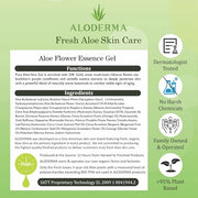 Aloderma Age-Defying 24K Gold Leaf Aloe Flower Essence Gel, Made within 12 Hours of Harvest - Luxurious Aloe Gel with Alla...