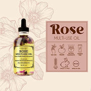 Multi-Use Oil for Face, Body and Hair - Organic Blend of Apricot, Vitamin E and Sweet Almond Oil Moisturizer for Dry Skin,...