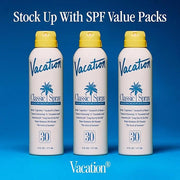 Vacation Classic Spray Sunscreen SPF 30 3-Pack, Broad Spectrum Sunscreen Spray, Vegan Sunblock Spray, Body Lotion with SPF...