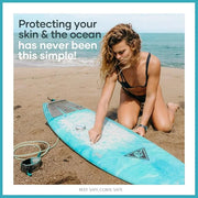 Reef Safe Sunscreen SPF 50 Mineral Face Balm, Hawaii & Mexico Approved, Biodegradable, Zinc, Allantoin, Oxybenzone & Octin...