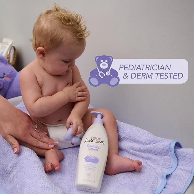 Jergens Baby Calming Lotion, Baby Calming Lotion, Lavender Baby Lotion, Baby Moisturizer with Shea Butter and Lavender Oil...