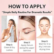 Eyelash Enhancement Serum with BIOTIN - Lash Enhancer For Longer, Fuller Eyelashes - Organic & Vegan Eyelash Enhancer - Cr...