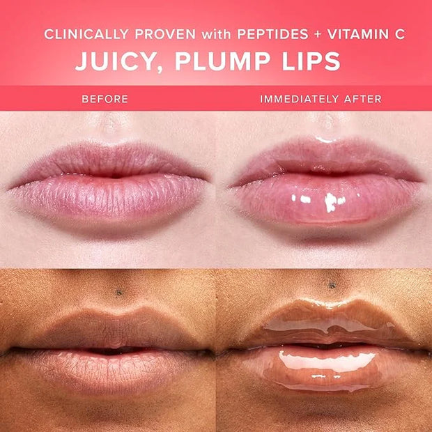Farmacy Peptide Lip Balm - Lip Smoothie Hydrating Lip Balm with Vitamin C to Visibly Plump + Smooth Lip Lines - Nourishing...