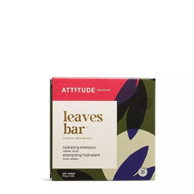 ATTITUDE Hydrating Shampoo Bar, Natural Origin, Ideal for Dry, Damaged Hair, Castor Oil, EWG Verified & Clean ingredients,...