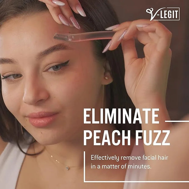 Dermaplaning Tools - Exfoliating Facial Razor Dermaplane for Women & Men Shaver to Exfoliate Refresh the Skin Peach Fuzz E...