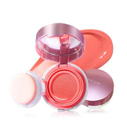 BLUE LOVE Cushion Liquid Blush - Silky Cheek Tint with Mirror, Natural Enhancer for a Radiant Finish, Contours & Highlight...
