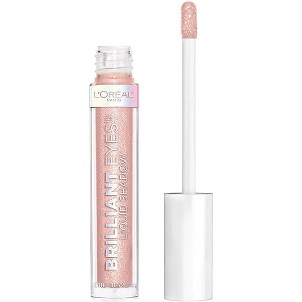 L'Oreal Paris Brilliant Eyes Shimmer Liquid Eye Shadow, Longwearing Lasting Shimmer, Crease Resistant, Flake-Proof, Precis...