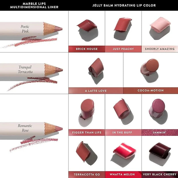 LAURA GELLER NEW YORK Jelly Balm Moisturizing Tinted Lip Balm - Just Peachy - Hydrating Vitamin E - Semi-Shine Finish - Pr...