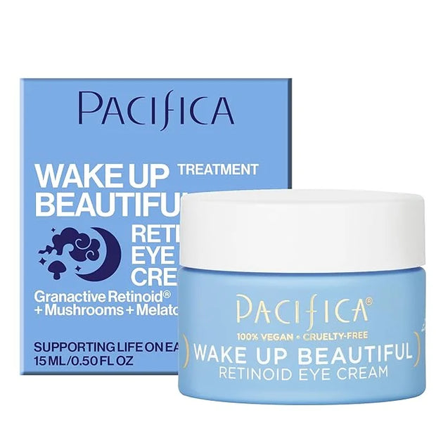 Pacifica Wake Up Beautiful Retinoid Eye Cream – Anti-Aging Under Eye Cream for Fine Lines & Wrinkles, Infused w/ Retinoid,...