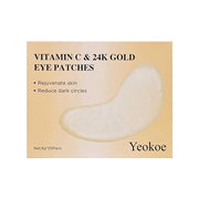 Under Eye Patches for Dark Circles,Puffy Eyes,20 Pairs Face Masks SkinCare With Vitamin C and 24k Gold - Product Image