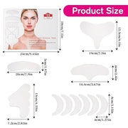 11 PCS Reusable Wrinkle Patches, Silicone Patches for Wrinkles, Forehead Wrinkle Patches to Reduce Fine Wrinkles Smile Nec...