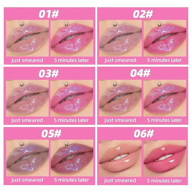 Magic Color Changing Moisturizing Lip Glow Oil Plumping Glimmer Glow Lipstick, Hydrating Lip Gloss Lip Care, Long Lasting ...