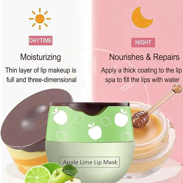 Bee Lip Balm Honey Pot, Strawberry