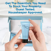 H2O Therapy Amenity Kit | Hotel Bulk Toiletries | 0.85 oz Shampoo, Conditioner, Lotion, Body Wash, Body Bar Soap for Guest...