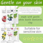 Skincare Face Masks (Random 6pks), Clay Face Masks Skincare for Women, Korean Skin Care with Kaolin and Bentonite Clay, Na...