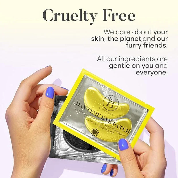 Under Eye Patches for Puffy Eyes and Dark Circles, Gel Eye Masks with Caffeine, Collagen & Vitamin C, Deeply Moisturizing,...