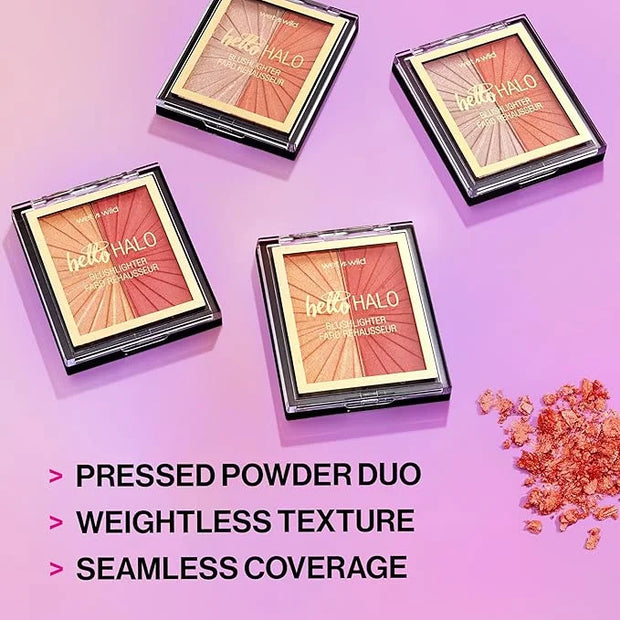 wet n wild MegaGlo Blushlighter, Blendable Blush & Highlighter Set, Shimmery Metallic Finish, I Met Someone - Product Image