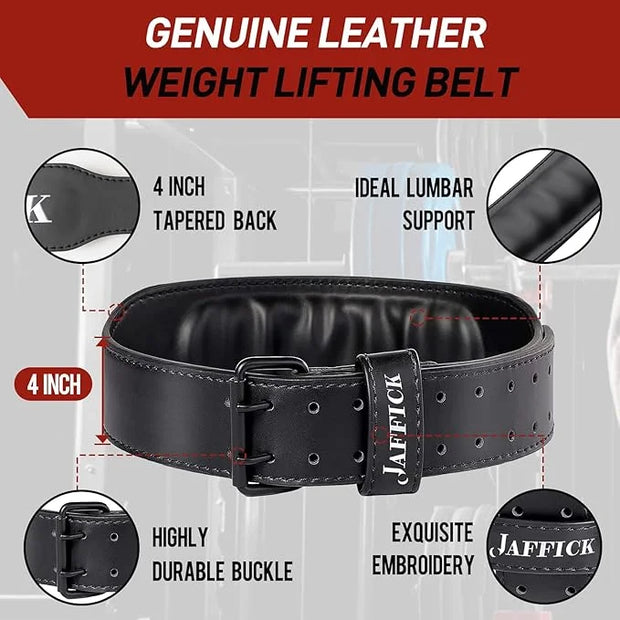 Jaffick Weight lifting Belt for 7MM Leather Pro 4 Inch - Product Image