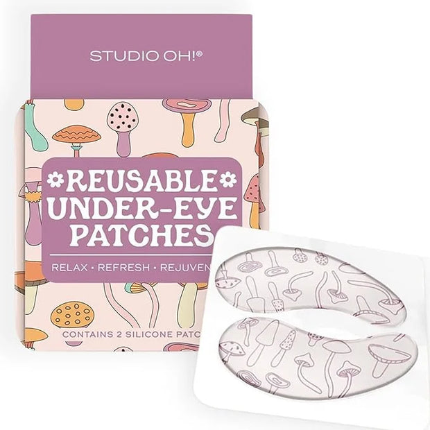 Studio Oh! Reusable Under-Eye Patches, Puffy Eyes Treatment and Under Eye Masks Skincare, 100% Silicone Eye Patches, Pairs...