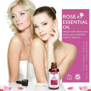Rose Essential Oil, Face Rose Oil, Moisturizer Rose Oil, Anti Ageing & Anti Wrinkle Serum, Rose Oil for Face, Skin Care, 1...
