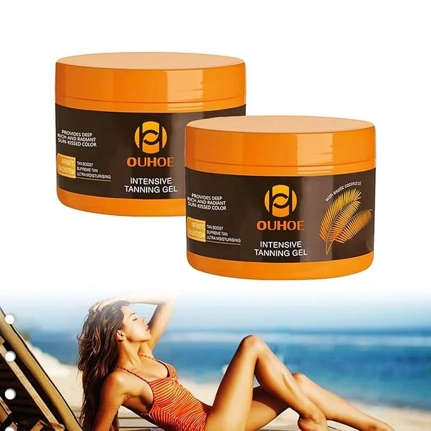 Luxury Intensive Tanning Gel, Intensive Tanning Luxe Gel, Natural Tanning Cream Gel for Natural Tan Skin, Brown Tanning Ge...