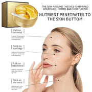 60 Pairs Lip Masks with Eye Mask, 24K Collagen Under Eye Patches for Dark Circles and Puffy Eyes, Reduce Lip Wrinkles, Ant...