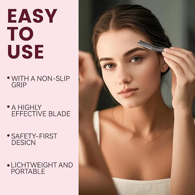 Eyebrow Razor with 12 Blades, Face Razors for Women and Men,Dermaplane Razor for Women Face, Facial Hair Removal for & Eye...