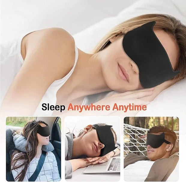 Cute Sleep Eye Mask for Kids, 3D Contoured Cup Sleeping Mask & Blindfold, Concave Molded Night Sleep Mask, Block Out Light...