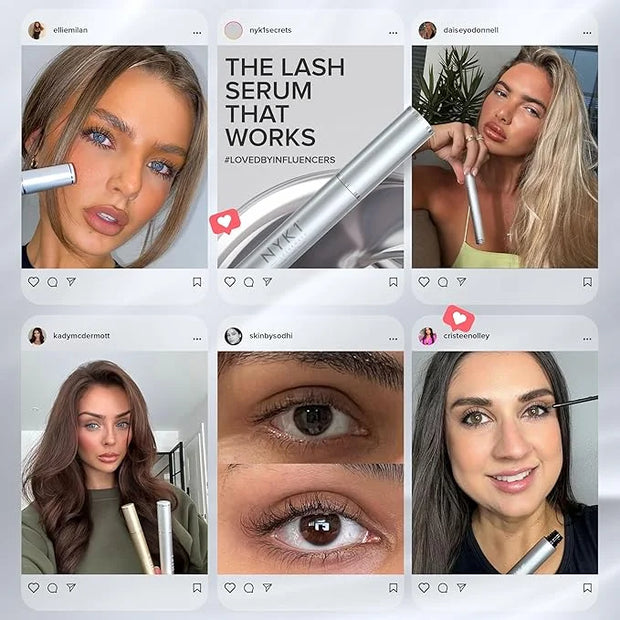 NYK1 CONCENTRATED Lash Serum For Eyelash Growth (3ml) LashForce Eyelash Serum To Grow Lashes Longer And Thicker - Lash Gro...