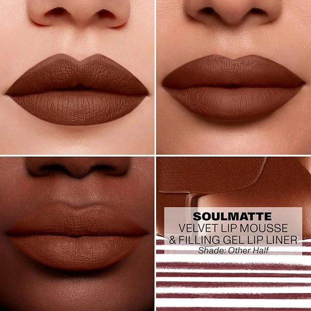 Morphe Soulmatte Velvet Lip Mousse Matte Lipstick - Air-Whipped, Soft Matte Lip Makeup with Vitamin E to Hydrate, Soften a...