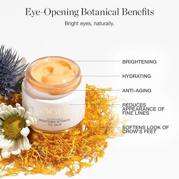 Ogee Botanical Eye Balm - Certified Organic Brightening Eye Cream for Dark Circles and Puffinesss - Made with Natural Reti...