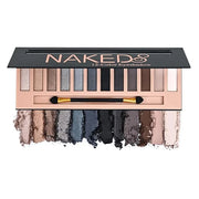BestLand 12 Colors Makeup Smoky Eyeshadow Palette Natural Nude Matte Shimmer Glitter Pigment Eye Shadow Pallete Set Black ...