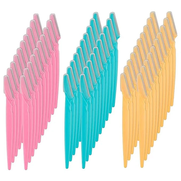 Eyebrow Razor 62 Pcs Multipurpose Exfoliating Dermaplaning Tool Trimming and Shaving Grooming for Face and Eyebrow Shaper ...
