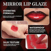 Vinyl Red Velvet Ink Liquid Lipstick with Black Lip Liner Gothic Lip Combo Halloween Makeup, Long Wear Waterproof Lip Glos...